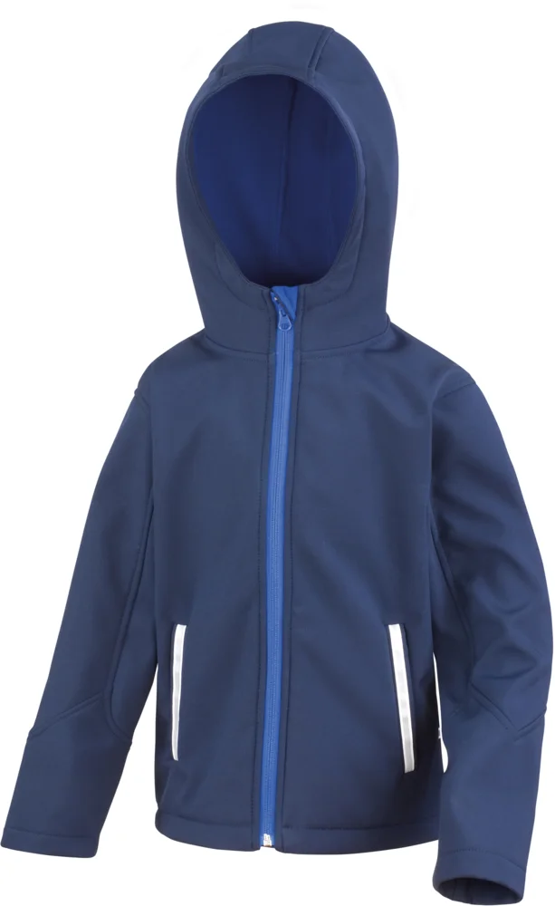 Kids' 3-Layer Softshell Hooded Jacket