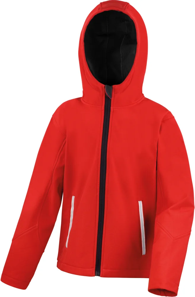 Kids' 3-Layer Softshell Hooded Jacket