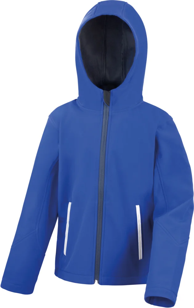 Kids' 3-Layer Softshell Hooded Jacket