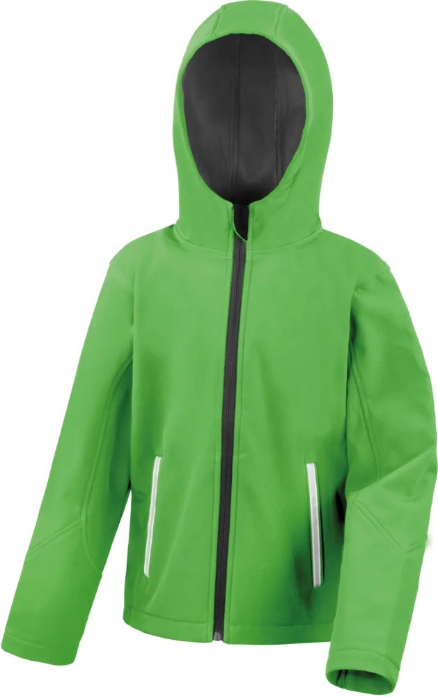 Kids' 3-Layer Softshell Hooded Jacket
