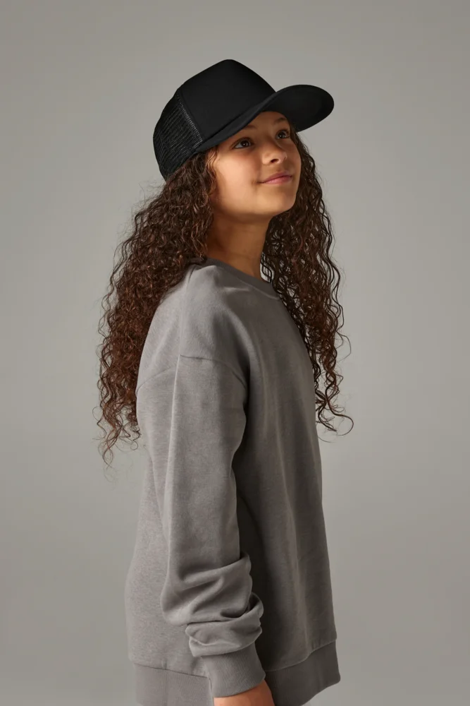 Kinder 5 Panel Polyester Mesh Kappe