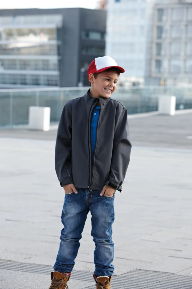 Kinder 5 Panel Polyester Mesh Kappe