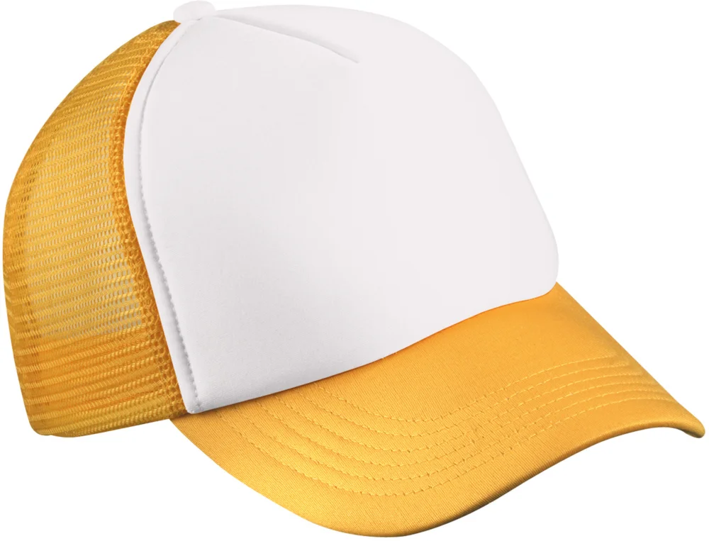 Kinder 5 Panel Polyester Mesh Kappe