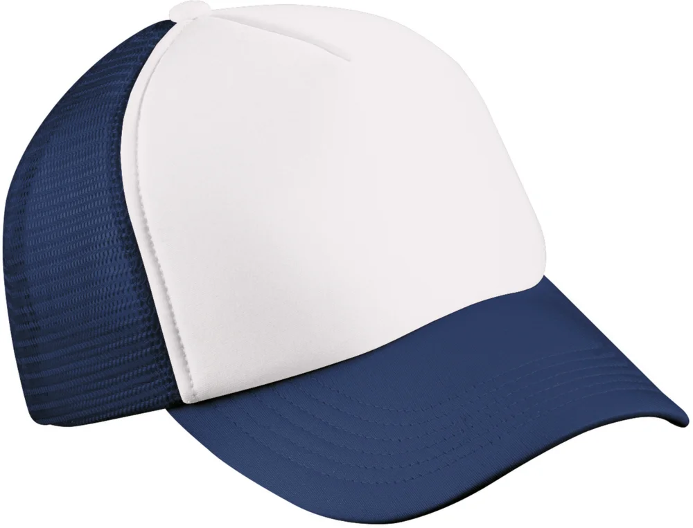 Kinder 5 Panel Polyester Mesh Kappe