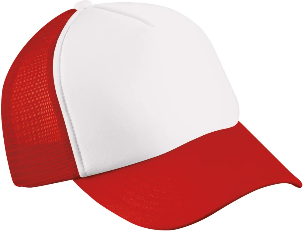 Kinder 5 Panel Polyester Mesh Kappe