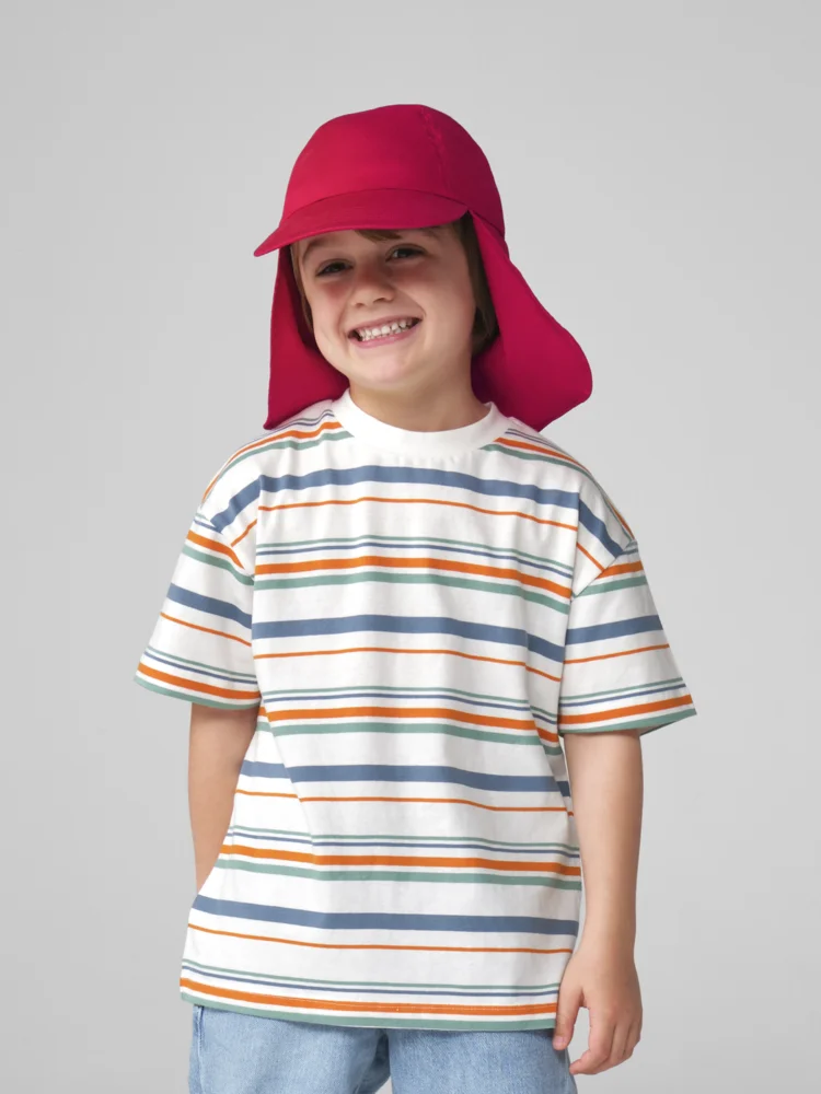 Kinder 6 Panel Kappe "Legionnaire Style"