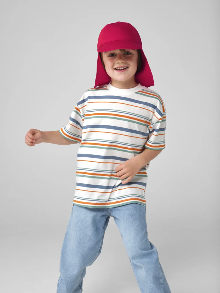 Kinder 6 Panel Kappe "Legionnaire Style"