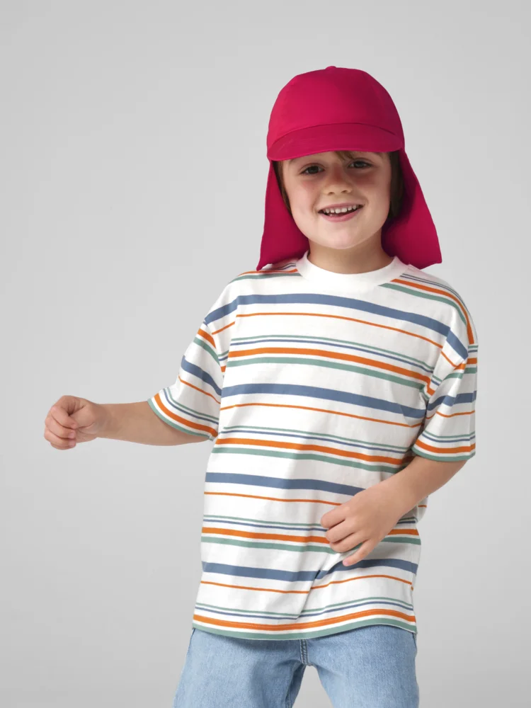 Kinder 6 Panel Kappe "Legionnaire Style"