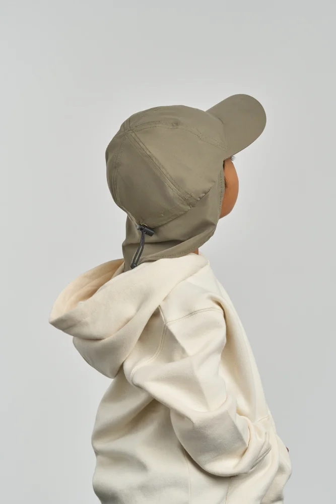 Kinder 6 Panel Kappe mit Nackenschutz
