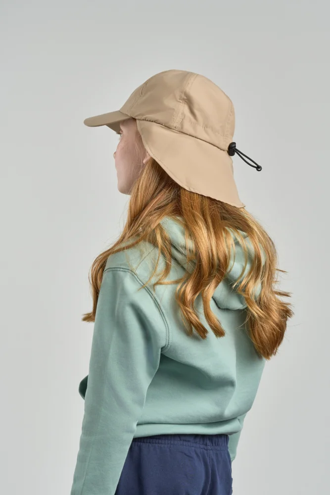 Kinder 6 Panel Kappe mit Nackenschutz