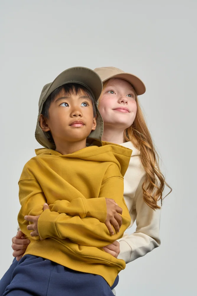 Kinder 6 Panel Kappe mit Nackenschutz