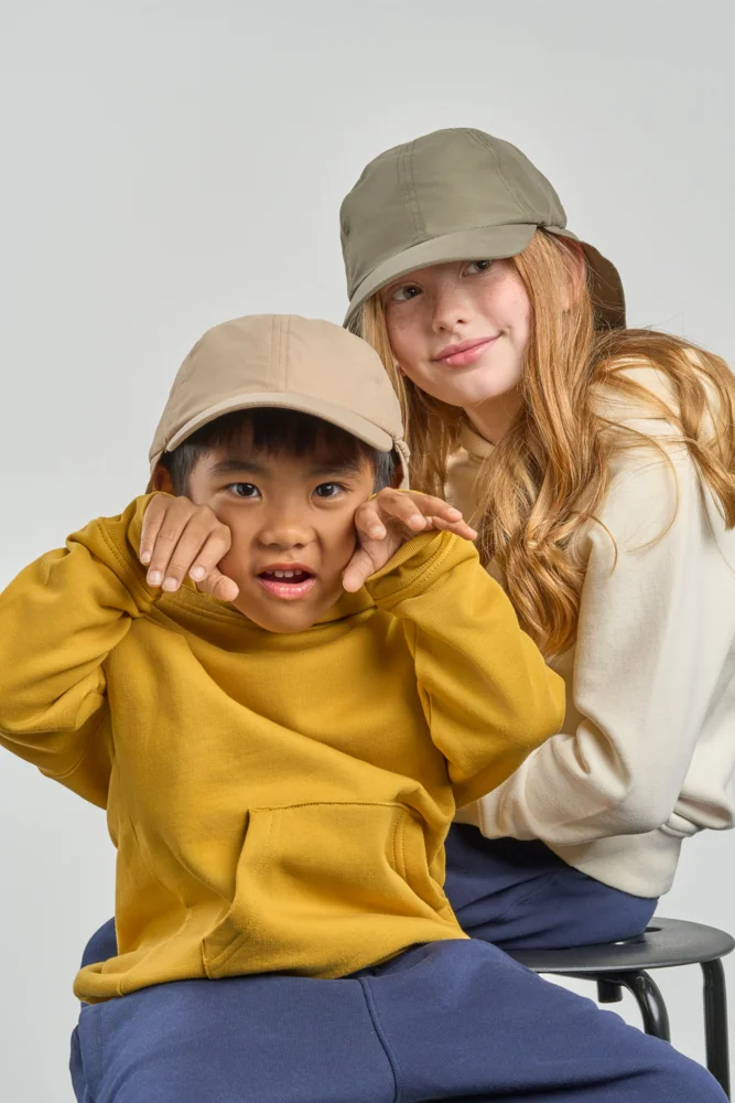 Kinder 6 Panel Kappe mit Nackenschutz