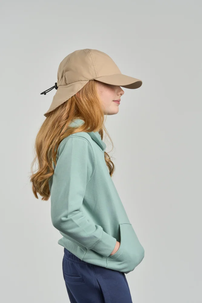 Kinder 6 Panel Kappe mit Nackenschutz