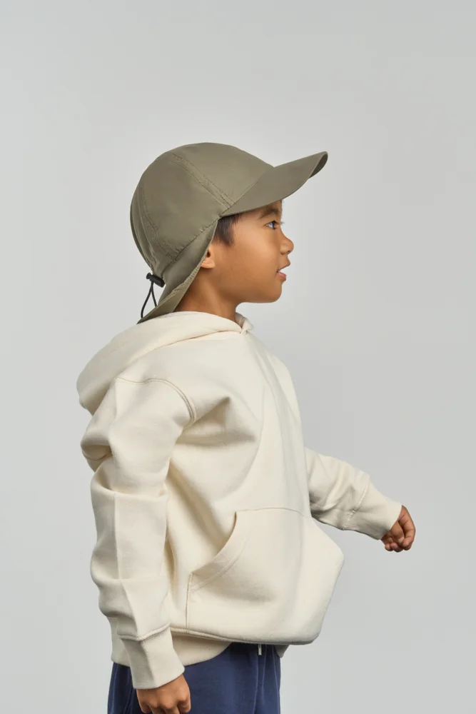 Kinder 6 Panel Kappe mit Nackenschutz