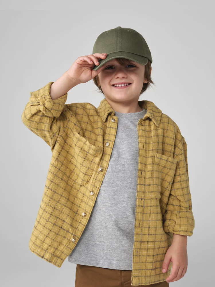 Kinder 6 Panel Niedrigprofil Kappe