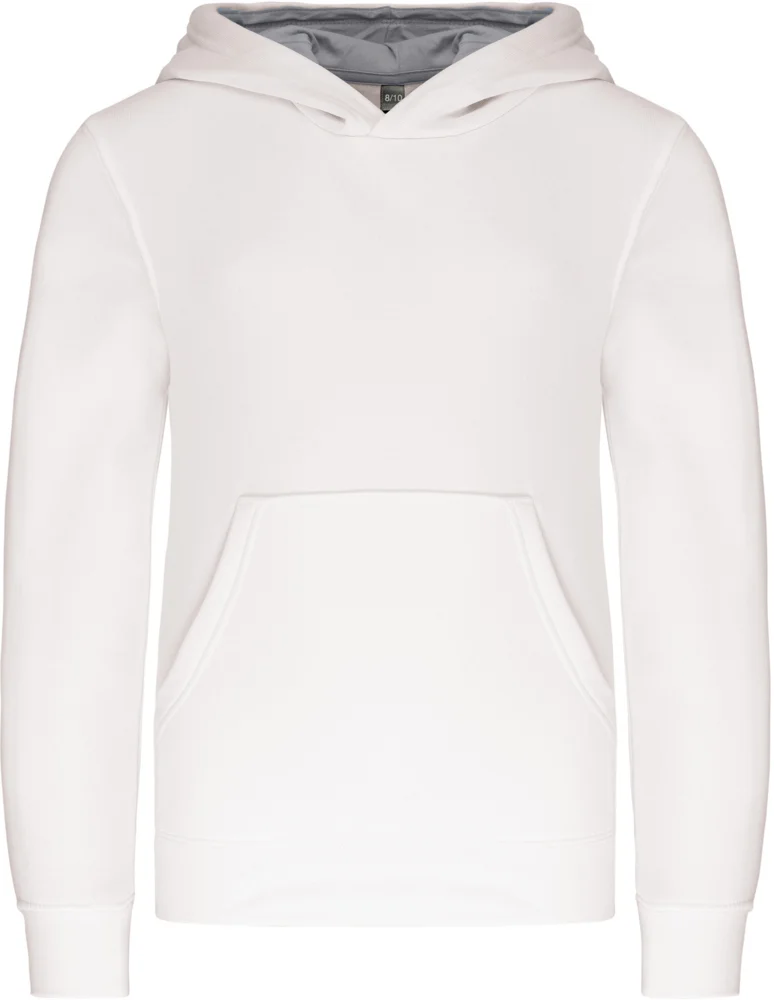 Kids' Contrast Hooded Sweater