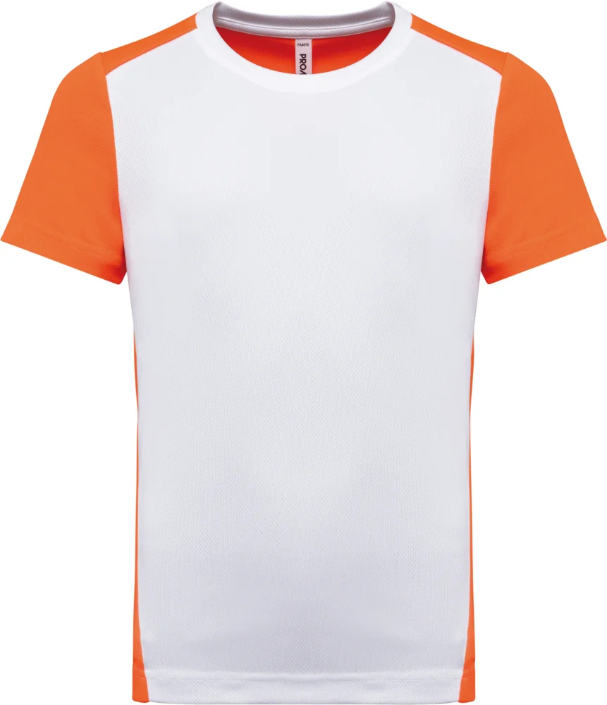 Kinder Kontrast Sport Shirt