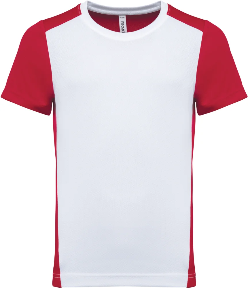 Kinder Kontrast Sport Shirt