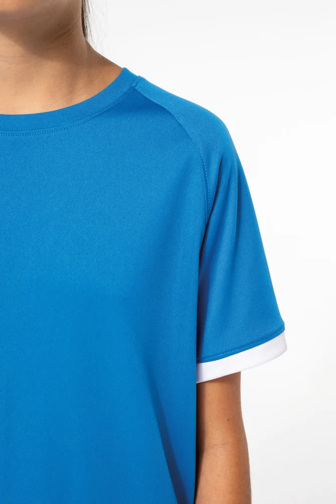 Kinder Kontrast Sport Shirt