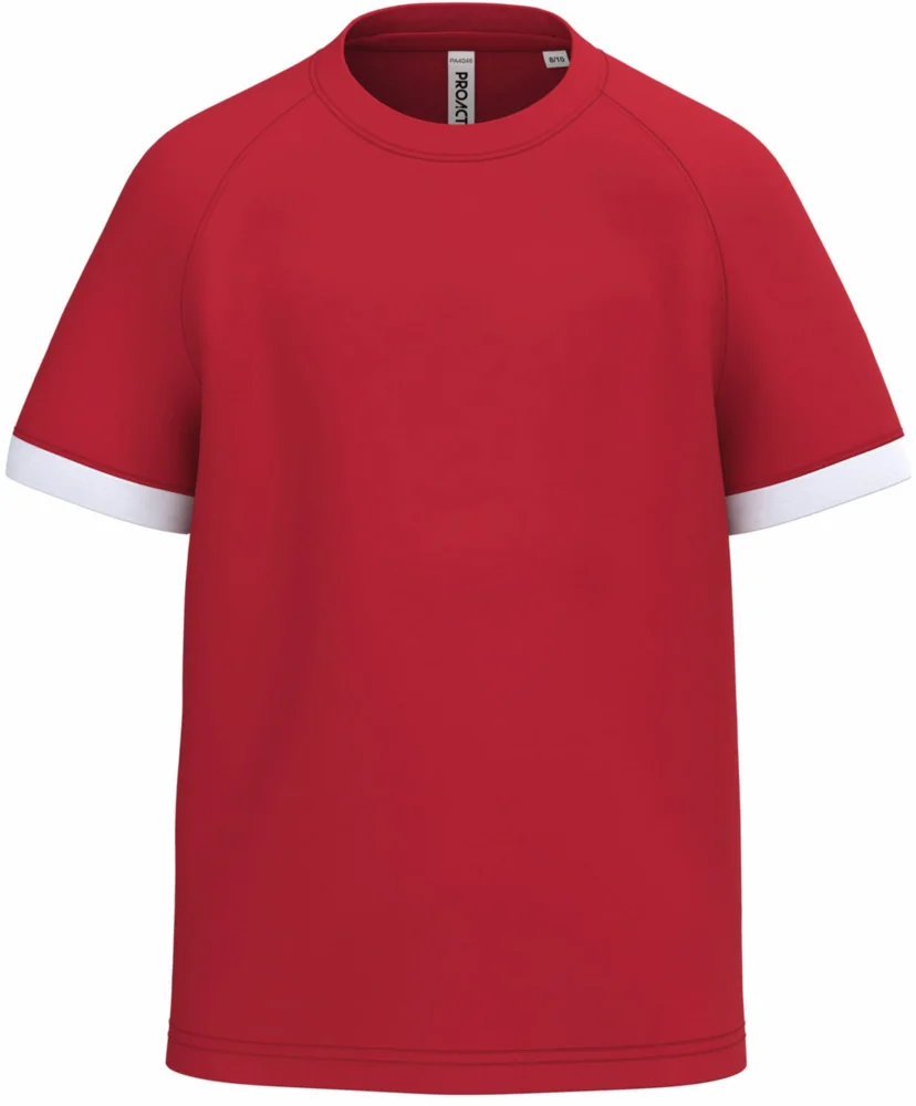 Kinder Kontrast Sport Shirt