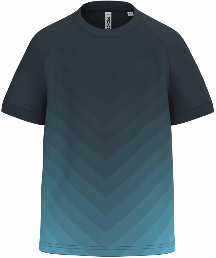 Kinder Sport Shirt mit Farbverlauf