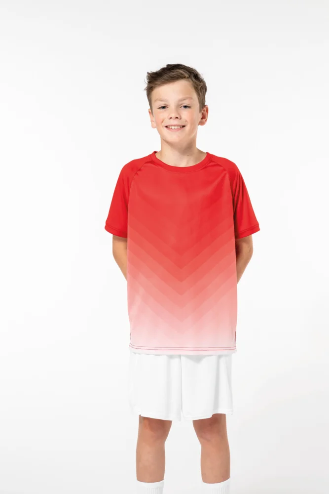 Kinder Sport Shirt mit Farbverlauf