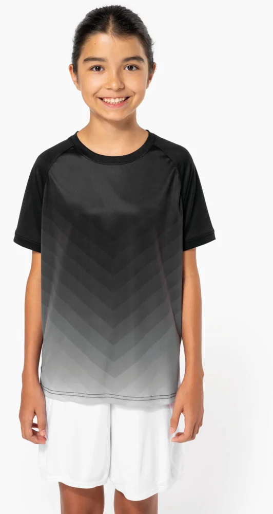 Kinder Sport Shirt mit Farbverlauf