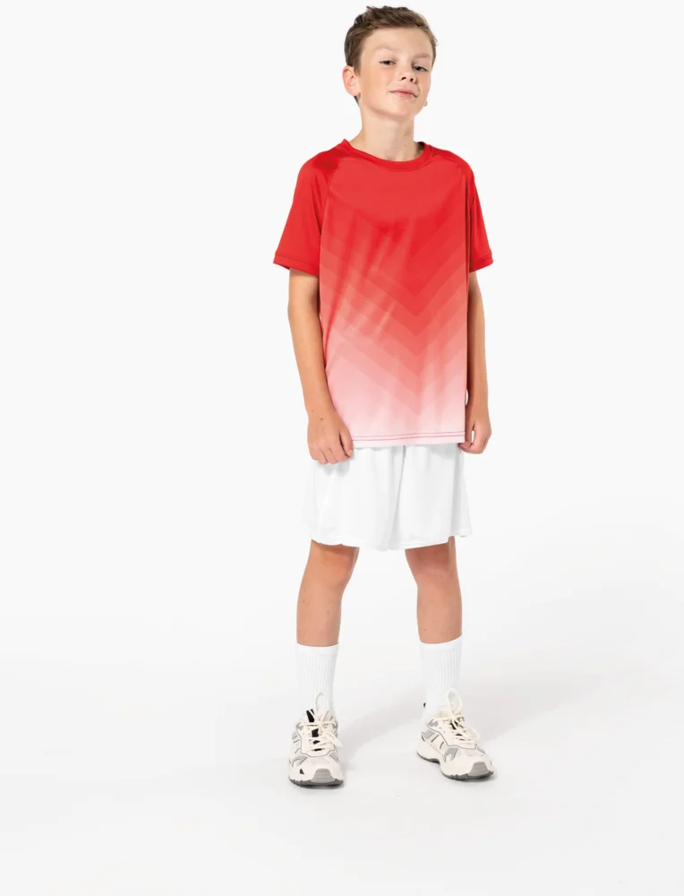 Kinder Sport Shirt mit Farbverlauf