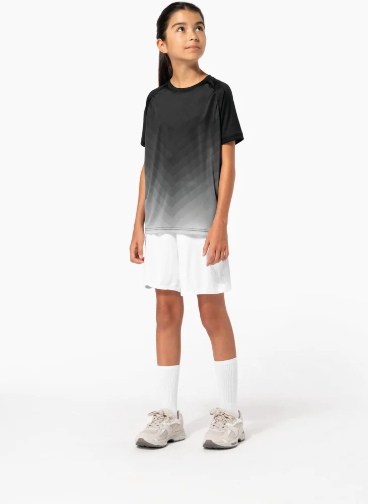 Kinder Sport Shirt mit Farbverlauf