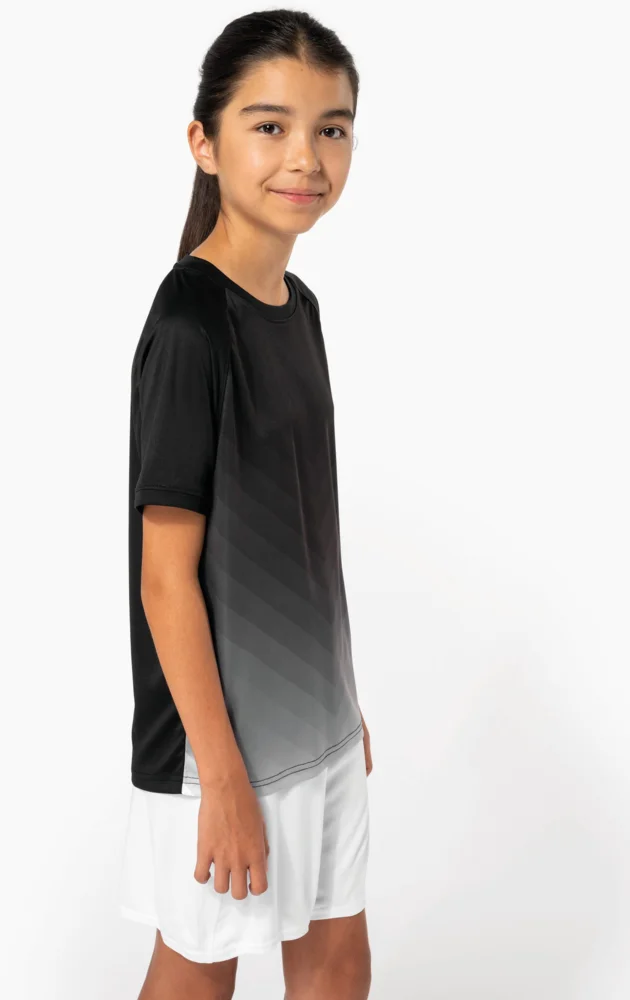Kinder Sport Shirt mit Farbverlauf