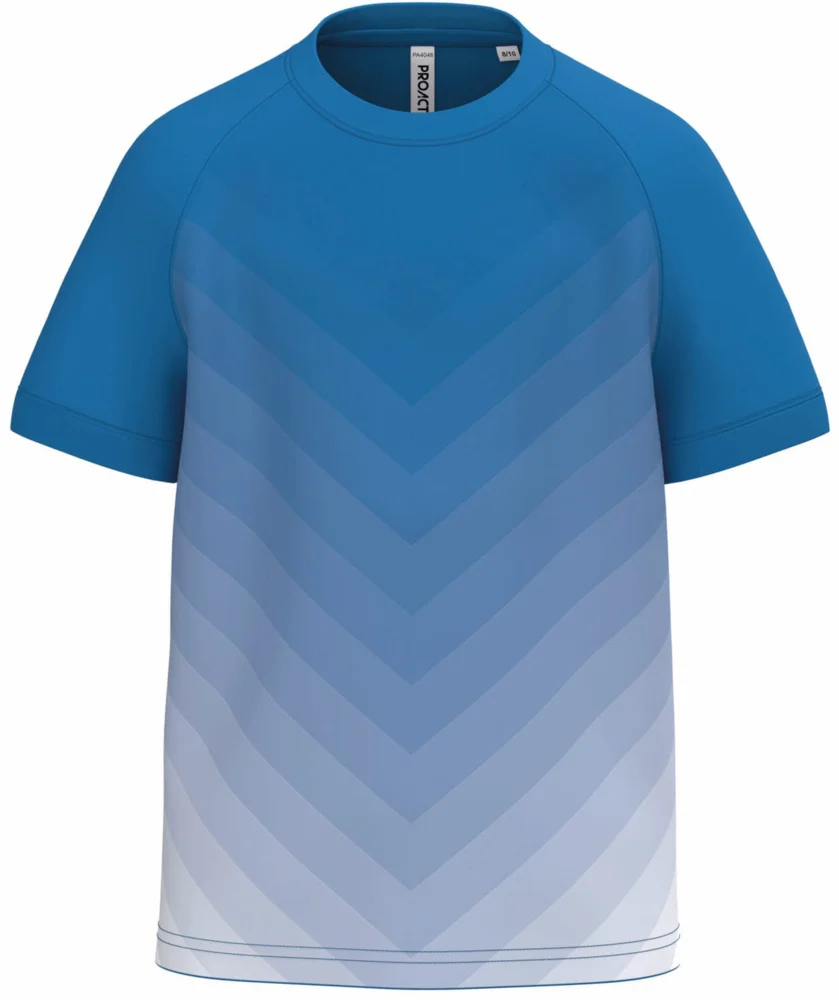 Kinder Sport Shirt mit Farbverlauf