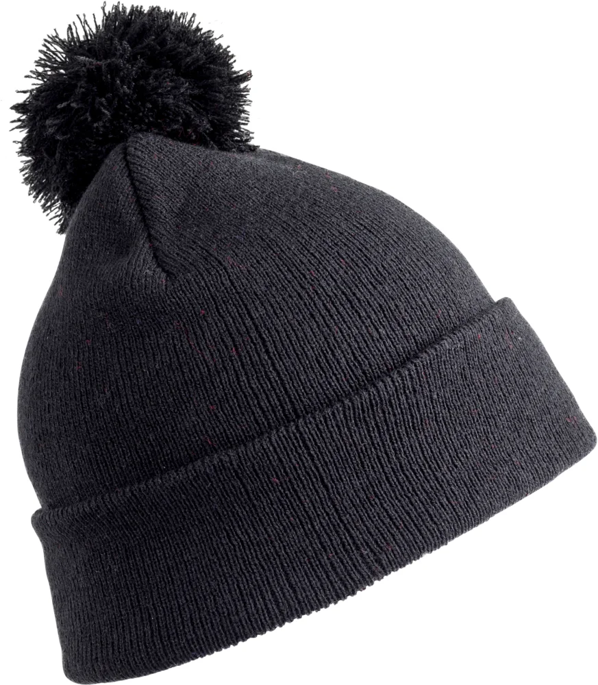 Kids' Knitted Beanie with Pompon