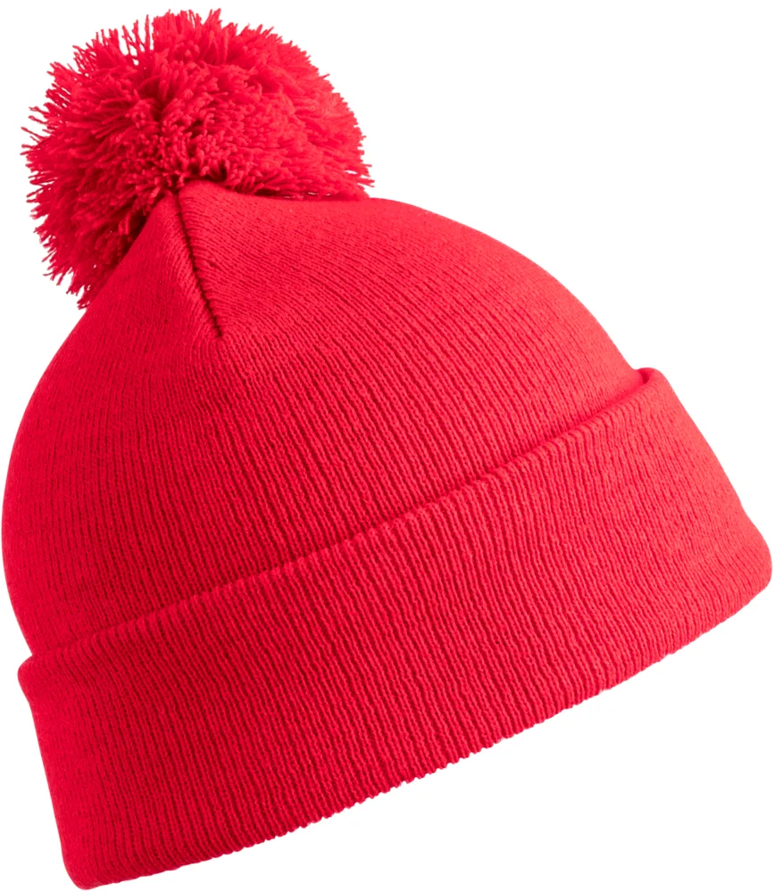 Kids' Knitted Beanie with Pompon