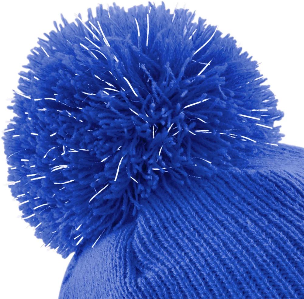 Kinder Strickmütze mit Pompon "Reflective"
