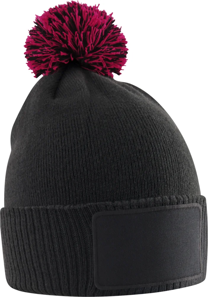 Kinder Strickmütze mit Pompon "Snowstar"