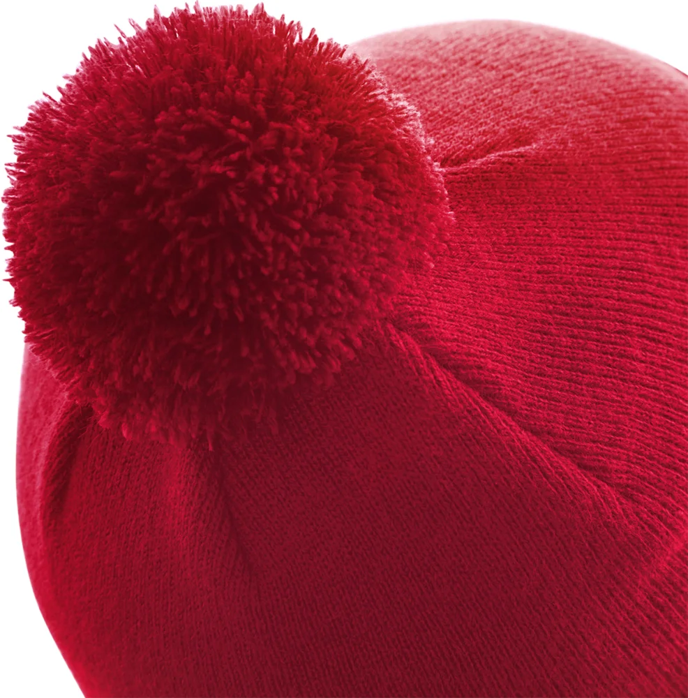 Kinder Strickmütze mit Pompon