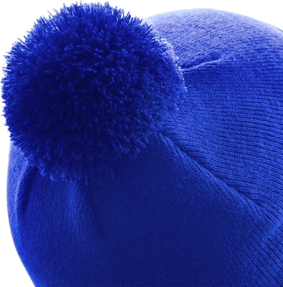 Kinder Strickmütze mit Pompon