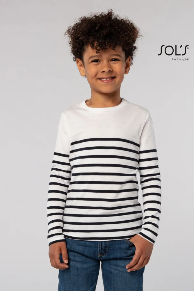 Kinder T-Shirt langarm gestreift