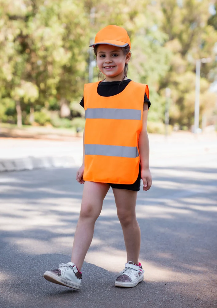 Kinder Warnschutzponcho