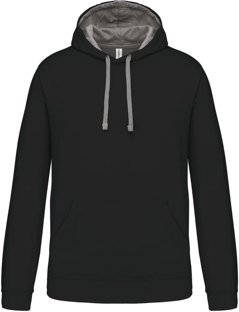 Contrast Hooded Sweater