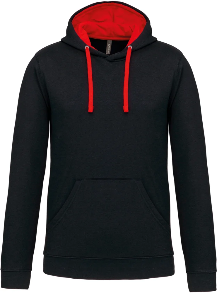 Contrast Hooded Sweater