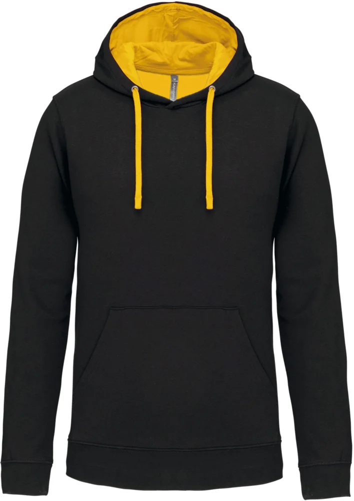 Contrast Hooded Sweater