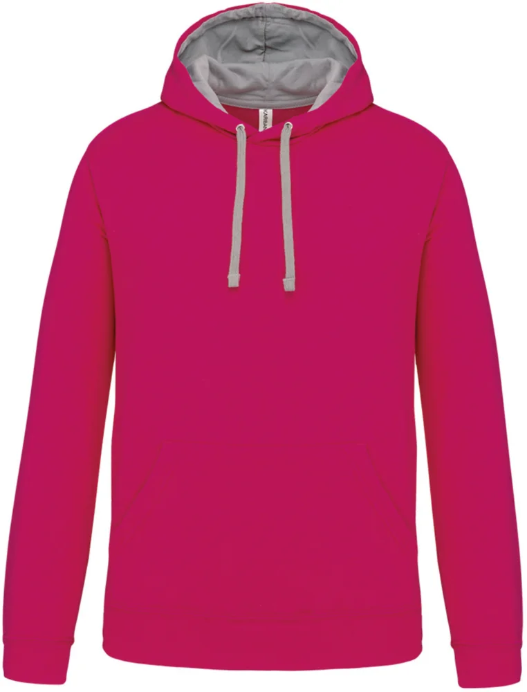 Contrast Hooded Sweater