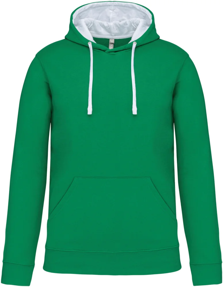 Contrast Hooded Sweater