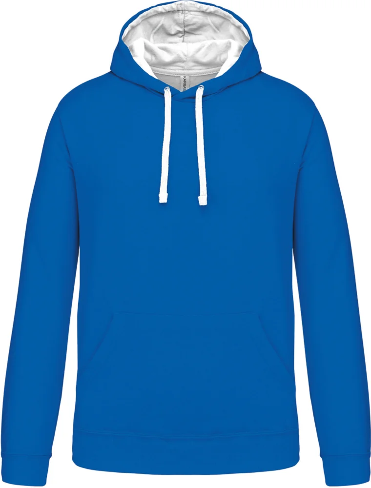 Contrast Hooded Sweater