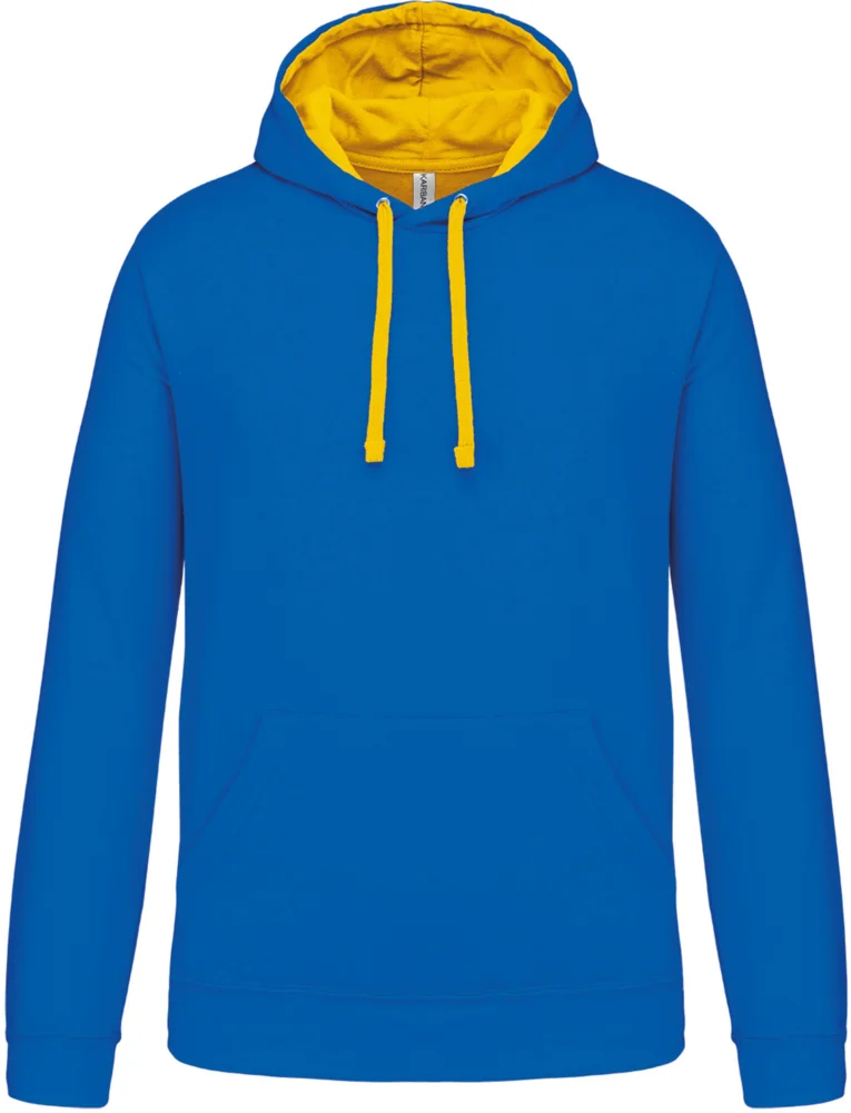 Contrast Hooded Sweater