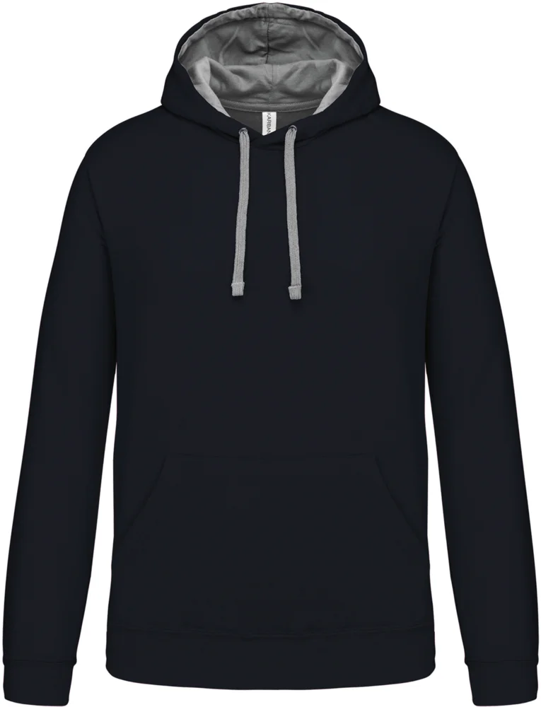 Contrast Hooded Sweater