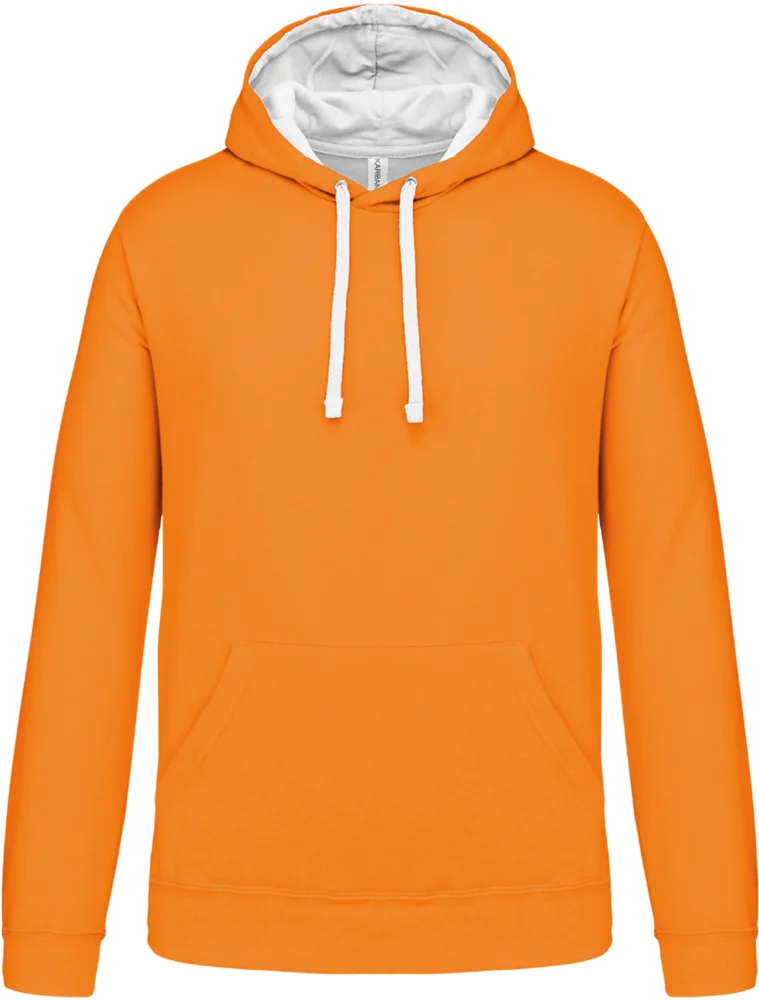 Contrast Hooded Sweater