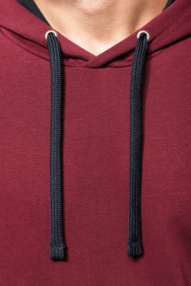 Contrast Hooded Sweater
