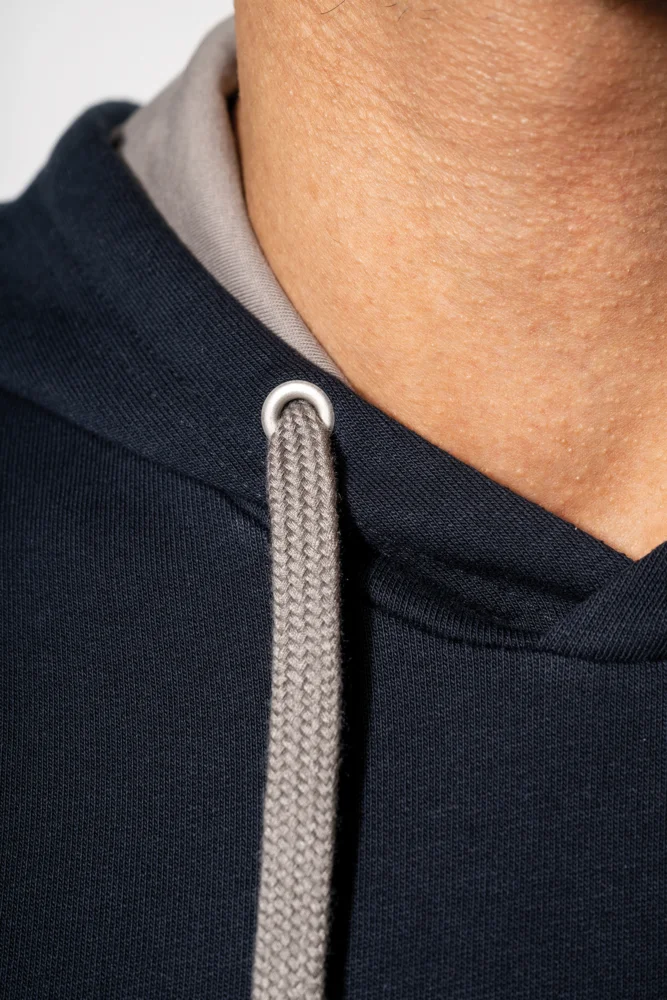 Contrast Hooded Sweater